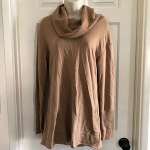 Merona camel color cowl neck long sleeve sweater